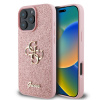 Zadný kryt Guess PU Fixed Glitter 4G Metal Logo pre iPhone 16 Pro Pink