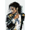 Norimpex Diamantové maľovanie Michael Jackson 40x30cm
