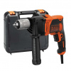 Black & Decker BEH850K-QS Vŕtačka s príklepom, Oranžovo-Čierna Black & Decker