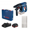 Bosch Bosch profesionální set GBH 180-LI + 4,0 Ah + GAL 18V-40 + sada SDS plus vrtáků v kufru 0615990M9C
