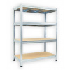 Pozinkovaný regál Biedrax 35 x 90 x 120 cm - 4 police MDF, 275kg