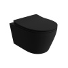 Lavita PRAIA BLACK závesné WC, Rimless čierna matná 5900378335207