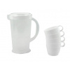 MAKRO - Džbán 1,8L a 4 poháre 0,25L, umelá hmota