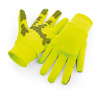 Beechfield Športové softshellové rukavice B310 Fluorescent Yellow S/M