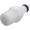Hadicová spojka CPC NW 3,2, POM, diel samec, vonkajší závit 1/8 BSP, ventil (BJ= 5 ks)