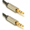 GEMBIRD Kabel přípojný jack 3,5mm M/M, PREMIUM QUALITY, pozlacený, 1m CCAP-444-1M