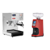 Lelit Anna PL41TEM + Eureka Atom 60, ferrari red