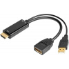 PREMIUMCORD adaptér HDMI to DisplayPort s napájením kportad09