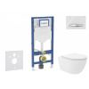 GEBERIT - Duofix Set předstěnové instalace, klozetu Oudee Vortex a sedátka softclose, tlačítko Sigma50, chrom/alpská bílá SANI11CA3188B