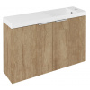 Sapho LATUS X umývadlová skrinka 78,8x50x22cm, dub Alabama LT110-SET06