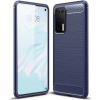Púzdro MG Carbon Case Flexible Huawei P40 modré