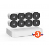 Tenda K8P-4TR - PoE kamerový set 4MPx, 8CH NVR + 8x IP kamera 4MPx IP67, zvuk, web. rozhraní, CZ app - Tenda K8P-4TR