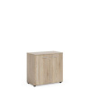 BASIC Policová skriňa BASIC, so zámkom, 80x40x76,5cm, dub Sonoma