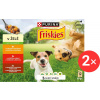 Friskies Adult kapsičky pre psov hovädzie, kura, jahňacie v želé 12× 85 g 2 ks