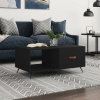 zahrada-XL Konferenčný stolík čierny 90x50x40 cm kompozitné drevo 829181