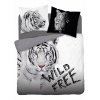 Detexpol obliečky Biely Tiger Wild Free Bavlna 200x220 2x70x80