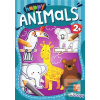Happy Animals omaľovanka