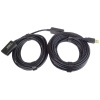 Opakovač a predlžovací kábel PremiumCord USB 2.0 A/M-A/F 15 m ku2rep15