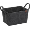 Kela Úložný kôš s ušami Fay, 35 x 25 cm, tm. sivá