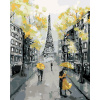 ZUTY Maľovanie podľa čísel - ŽLTÝ PARÍŽ Rámovanie: vypnuté plátno na rám, Rozmer: 40x50 cm
