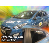 Deflektory - Hyundai i30 Htb 2012-2017 (+zadné)