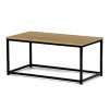 Autronic Stůl konferenční, 90x48x41 cm, MDF, dekor divoký dub, černý kov CT-G1090 OAK