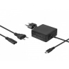 Adaptér Avacom nabíjací pre notebooky USB Type-C 65W Power Delivery + USB A