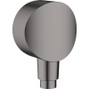 HANSGROHE Fixfit S prípojka hadice so spätným ventilom, kartáčovaný čierny chróm, 26453340