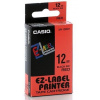 páska CASIO XR-12RD1 Black On Red Tape EZ Label Printer (12mm)