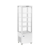 Royal Catering Chladiaca vitrína - 238 l - 5 vaničiek - biela - 4 kolieska RCCC-238-W