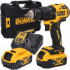DeWALT Náradie - 18V AKU vŕtačka s príklepom, 2x aku 5,0 Ah Li-Ion XR, nabíjačka DCD709P2T