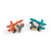 Bigjigs Toys Drevené naťahovacie lietadlo Dvojplošník 1 ks