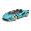 RE.EL Toys RC auto Lamborghini Sian modrá metalíza proporcionální RTR LED 2,4Ghz 1:12