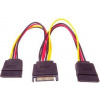 PremiumCord Kabel SATA napájecí (Y) k HDD (2xF/1xM, 16cm, rozdvojka) kfsa-11
