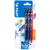 PILOT Frixion Clicker 0,7mm modrá/červená/čierna 3 ks