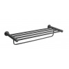 Novaservis Ferro Smile - Držiak uteráka s poličkou, dĺžka 63 cm, gun metal ASM35GM