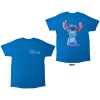 Tričko Disney - Stitch Logo Modrá M