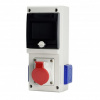 Rozvodnica zásuvková 632.3W, 5p, 1x32A/400V, 2x230V domová, neistená 4M, IP44 SCAME