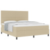 Box Spring Posteľ S Matracom Svetlozelená Šedá Super King Corduroy Látka