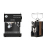 Ascaso Steel DUO, Black + Eureka Mignon Specialita, WD black, walnut