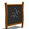 Playground System herný doplnok z agátu - malovacia tabula piškvorky