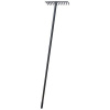 TOPTRADE hrable štandard, kovové, kovová násada, dĺžka 1 500 mm, Profi, 16 zubov