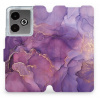 Mobiwear Flip knížkové pro Realme GT 7 - Fialový mramor 5907861046787