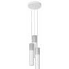 Borgio 3p Biela oceľ + betón GU10 Závesná lampa (Borgio 3p Biela oceľ + betón GU10 Závesná lampa)