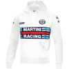 Sparco mikina s kapucňou Martini Racing, farba biela, veľkosť XXL