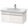 Duravit DuraStyle Umývadlová skrinka 40x80x45 cm, 1 zásuvka, lesklá biela DS638402222