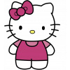 CUKROVÁ TLAČ jedlý obrázok na tortu Cukrová hmota Hello Kitty #28 + MENO TEXT