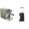 Stone Espresso Mine Green + Eureka Helios 75, black