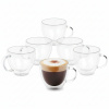 Household Sada 6ks Termo pohárov na kávu VIVALTO 140 ml / Transparent
