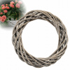 Prútený veniec Deko sivý 30 cm